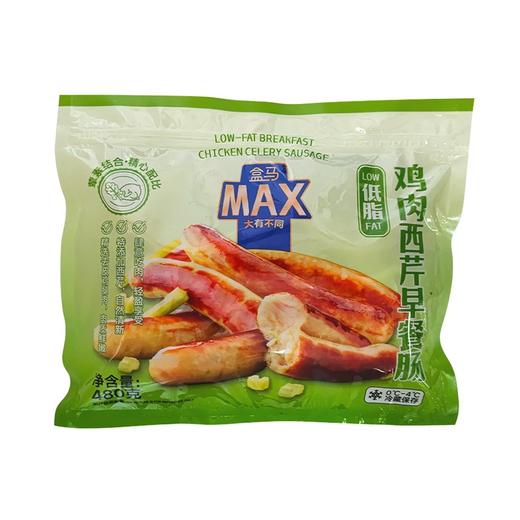 盒马 MAX 低脂鸡肉西芹早餐肠 480g 商品图3