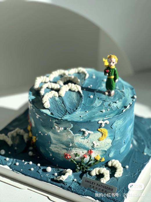 手绘奶油蛋糕 | 鲜果原味奶油 - 王子的玫瑰（色素调色掉色属正常情况介意勿拍） 商品图2