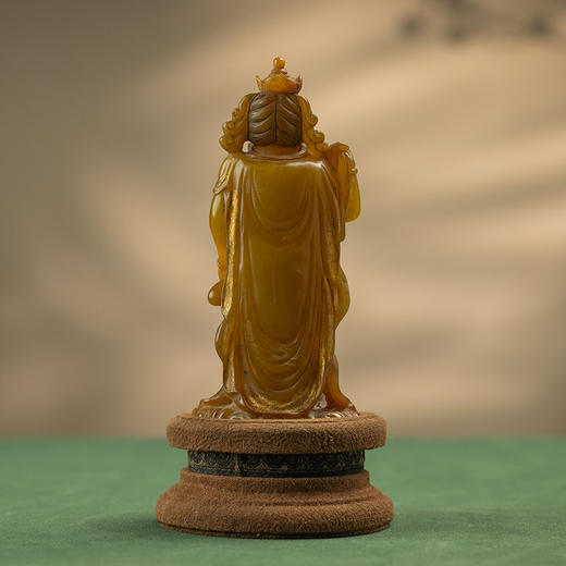 清 寿山石雕观音像 商品图4