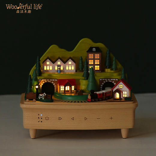 wooderfullife  音乐盒 山谷火车 商品图3