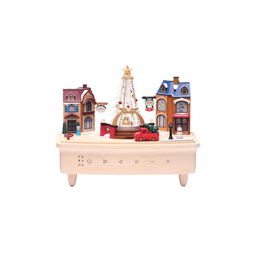 wooderfullife  音乐盒 圣诞街景 商品图0