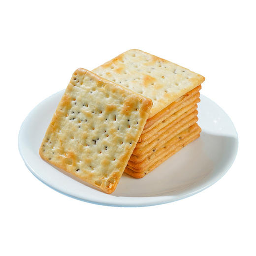 怕糖也能吃【葱香浓郁！苏打饼干】奇亚籽梳打饼干海盐味咸味饼干中老年代餐营养健康零食品 商品图4
