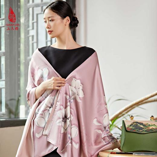 SAINTJOY/上久楷真丝披肩女式真丝披肩PJS20003馨香岁合 商品图0
