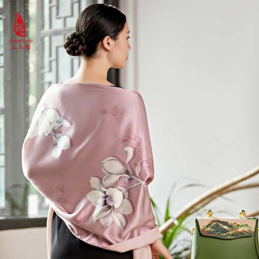 SAINTJOY/上久楷真丝披肩女式真丝披肩PJS20003馨香岁合 商品图2