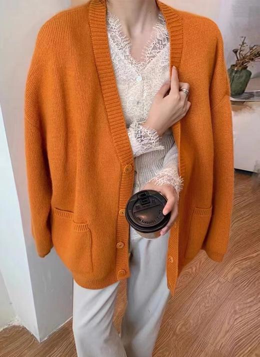 女贴标两大口袋开衫26368 商品图4