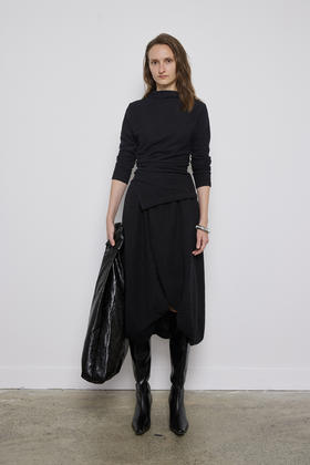 肌理感收腰套装连衣裙