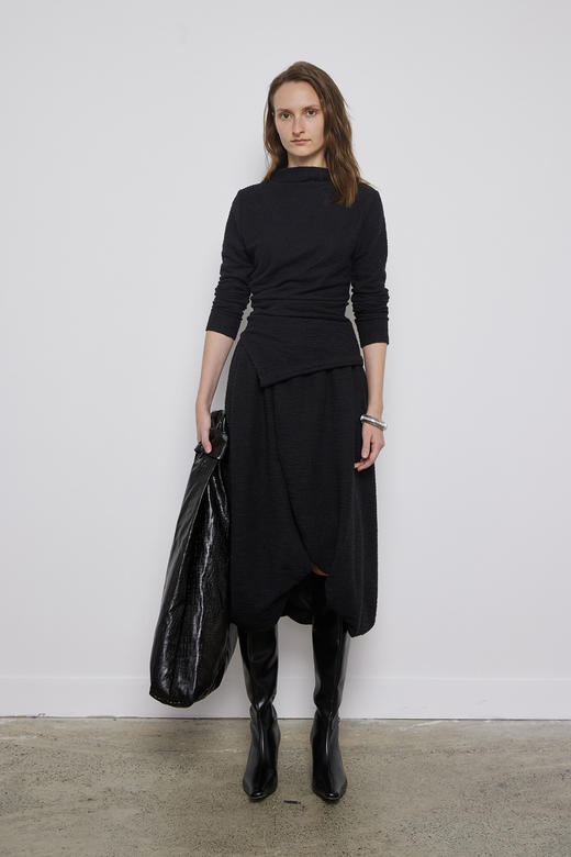 肌理感收腰套装连衣裙 商品图0