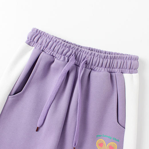 「三款配色」秋季童裤韩版新款女童针织长裤 大童拼色时尚运动裤儿童裤子童装 商品图1