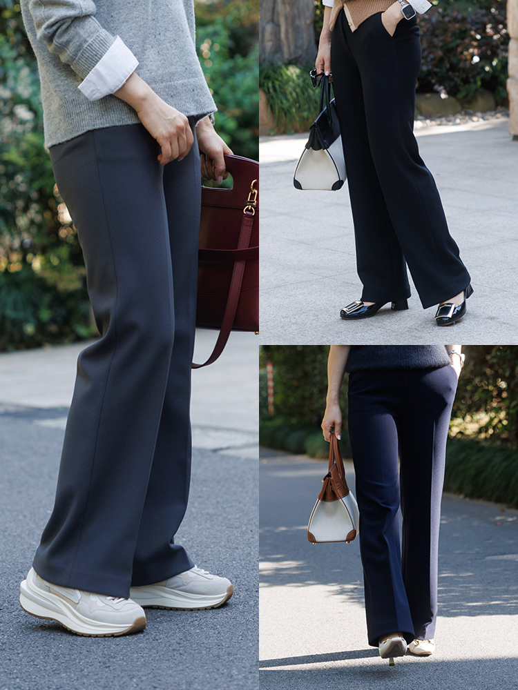 ”神裤回归“加绒版高腰 全身高弹 窄版阔腿西装裤