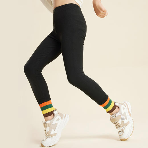 【秋冬必备】【2条起拍，一条不发货】SIIJJEYY秋冬新款儿童加绒加厚打底裤女童洋气修身薄款秋裤可外穿打底裤 商品图7