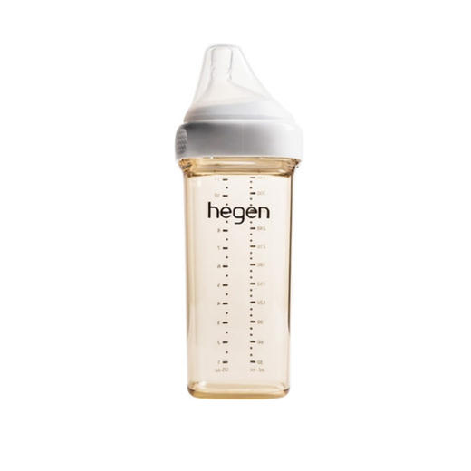 150ml/240ml/330ml | 新加坡 Hegen 新生儿宽口奶瓶PPSU宝宝仿母乳耐摔（白色瓶领） 商品图0