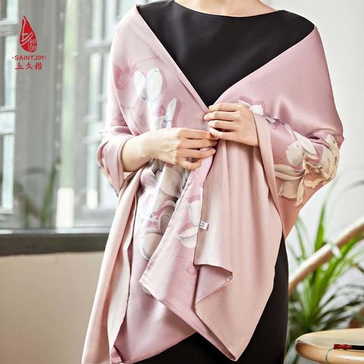 SAINTJOY/上久楷真丝披肩女式真丝披肩PJS20003馨香岁合 商品图6