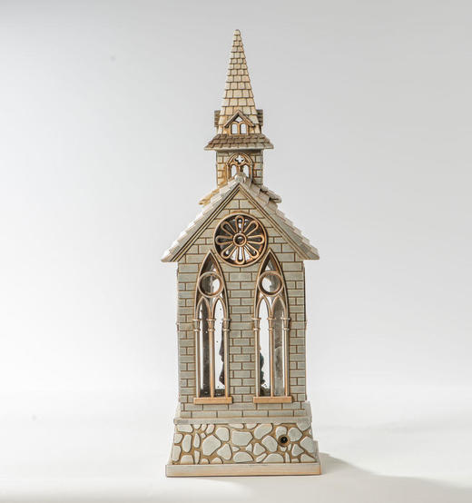 欧式圣诞节水晶房子发光工艺品摆件 商品图5