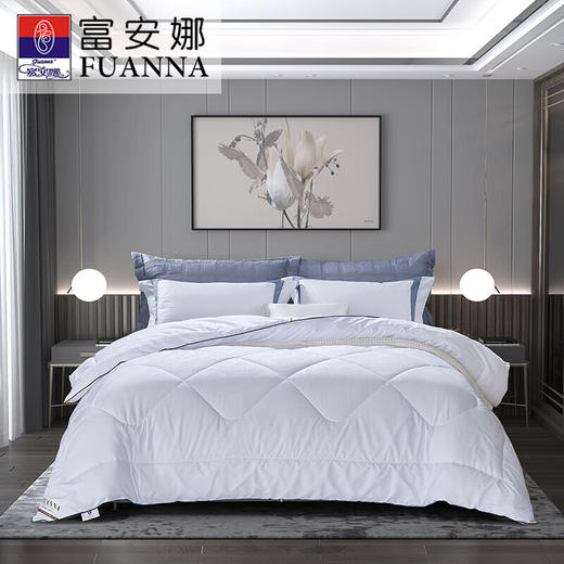 富安娜床上用品被芯春秋被子 艾瑞丝四季被/203*229cm 商品图0