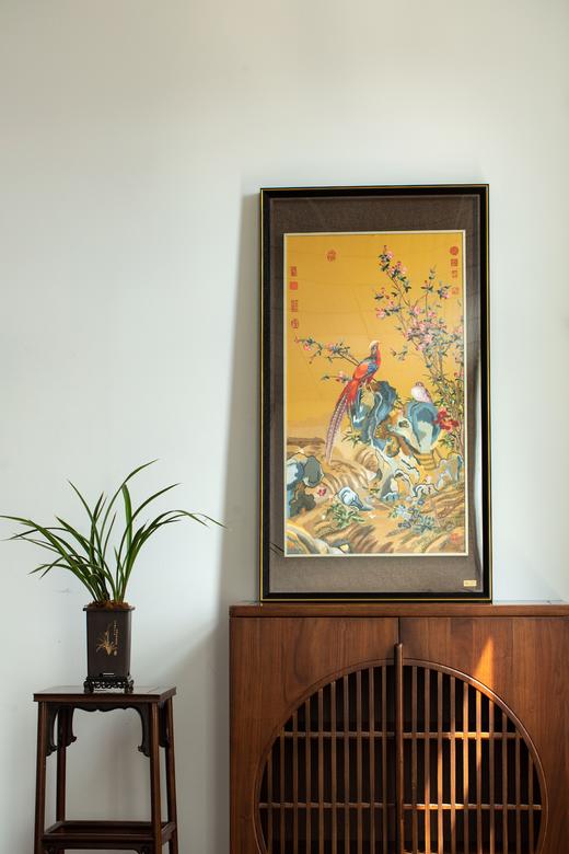 苏绣《花荫双鹤图》 商品图2