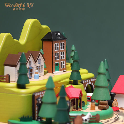 wooderfullife  音乐盒 山谷火车 商品图4
