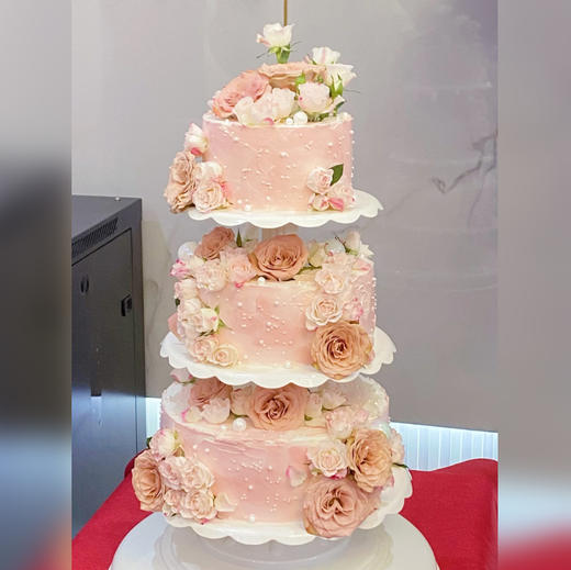 鲜花粉色架子蛋糕S223 商品图0