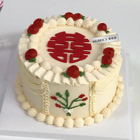 囍-手绘裱花蛋糕S212