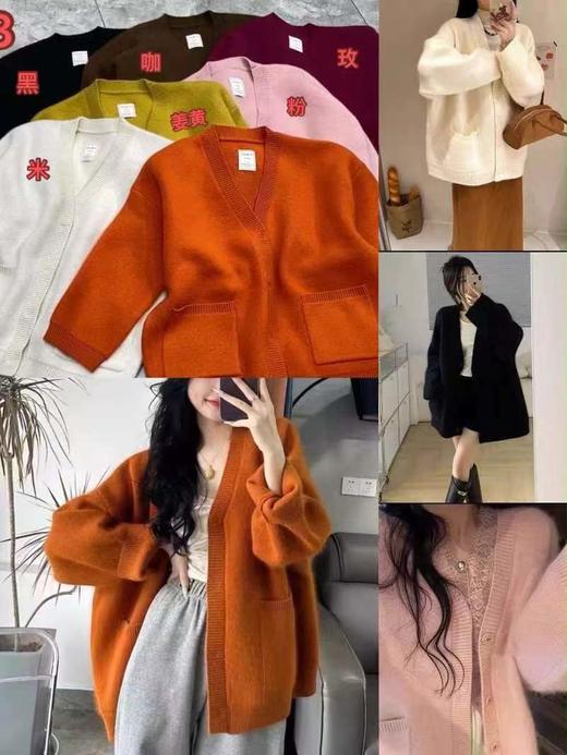 女贴标两大口袋开衫26368 商品图5