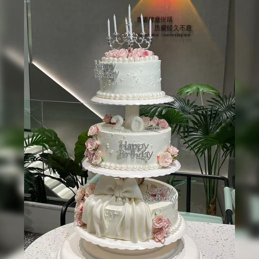 鲜花烛台架子蛋糕S225 商品图0