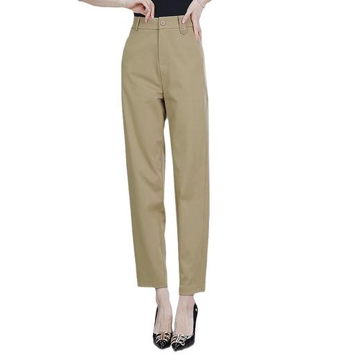 HSS 2708休闲西装裤高腰宽松百搭显瘦哈伦烟管裤 商品图4