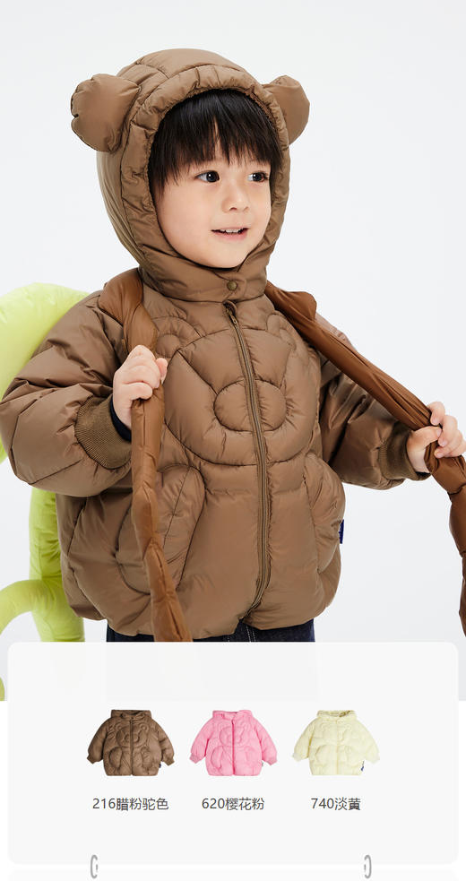 jnby  23年冬款  中长款羽绒服  YNAC11350 商品图0