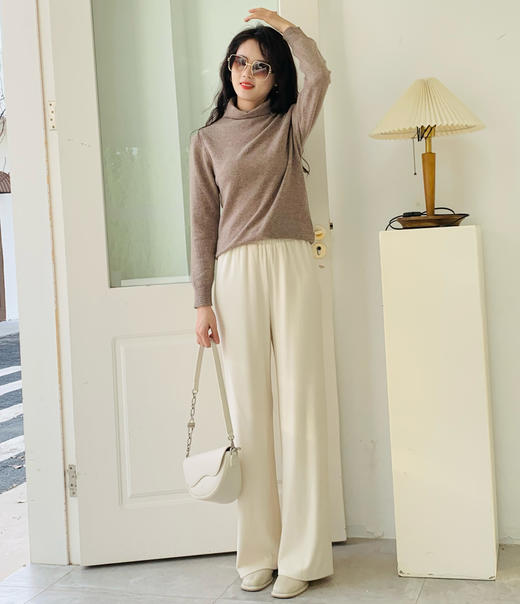 【百图lulu定制】【糯米裤】柔软细腻  垂顺  高弹 磨毛 休闲裤 商品图3