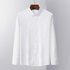 【含桑蚕丝】罗蒙多色可选挺括有型衬衫男长袖商务通勤衬衣男长袖衬衫 商品缩略图7