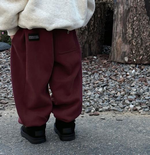 【潮流焕新！韩版设计】冬季新款男童百搭纯色字母，加绒加厚休闲长裤宝宝裤潮，舒适柔软 时尚百搭，暖意十足 休闲风格，舒适贴合，给予孩子全方位呵护与温暖 商品图7