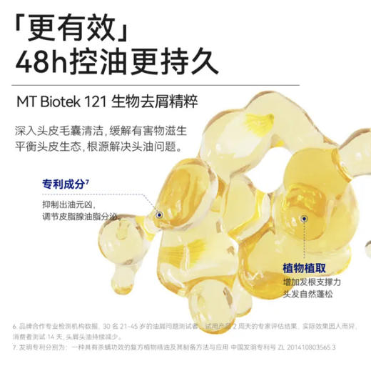 满婷（MANTING）满婷氨基酸控油去屑洗发乳除螨控油皂舒缓头皮450ml 商品图5