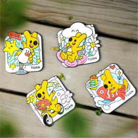 团团的日常冰箱贴