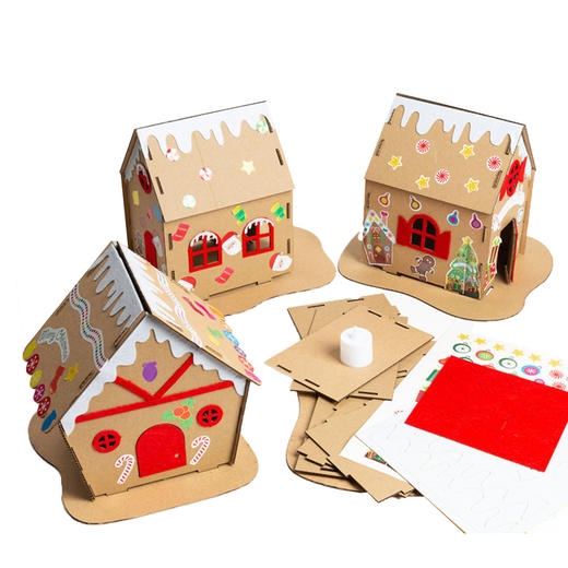 【创意手工diy❗️礼物饼干屋】点亮圣诞树，添欢温馨夜。幼儿园儿童创意制作材料包圣诞树装饰品三八妇女节新年礼盒年货礼盒 商品图4