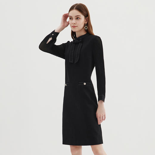EITIE爱特爱冬季新款大气显瘦通勤连衣裙7207913 商品图2
