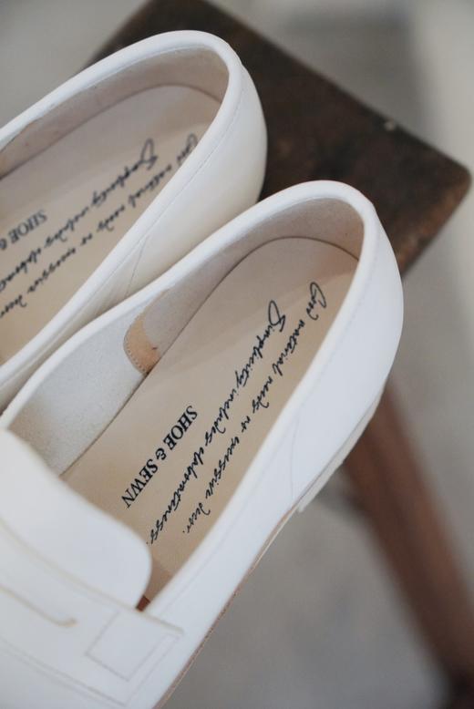 SHOE&SEWN白色Avignon手工鞋 商品图5