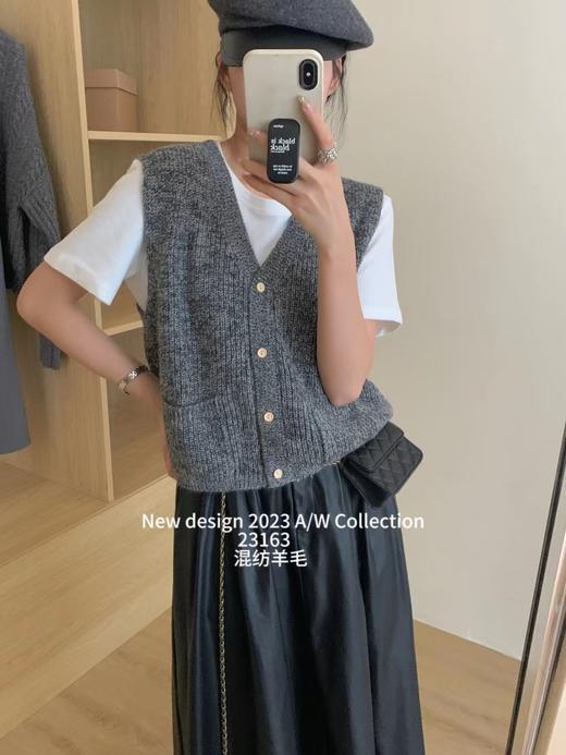 女针织马甲23163 商品图0