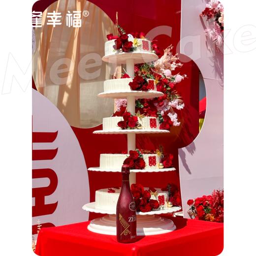 【囍結連理蛋糕】可支持定制尺寸或夹心，适用于各种宴会、派对、生日、婚礼、会议等场合~ 商品图3