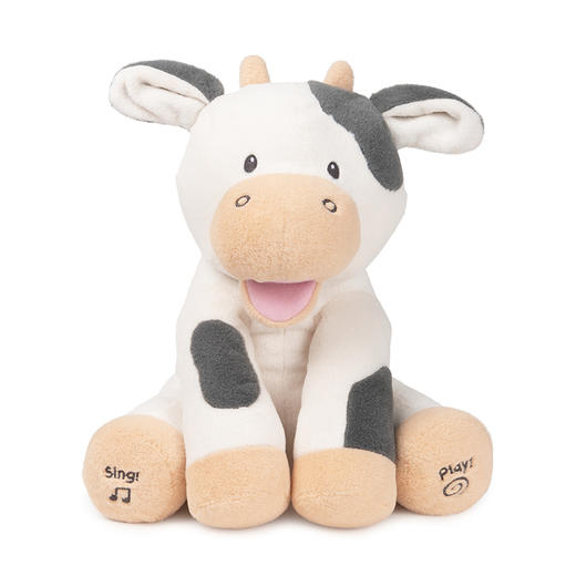 Baby gund 声动奶牛 新生儿宝宝安抚玩偶礼物毛绒玩具 0岁+ 商品图0
