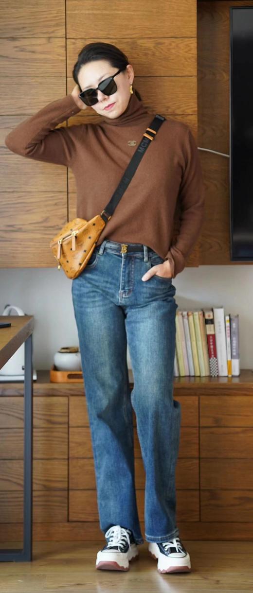 香家堆堆领随身绵羊毛打底毛衣可外穿 商品图3