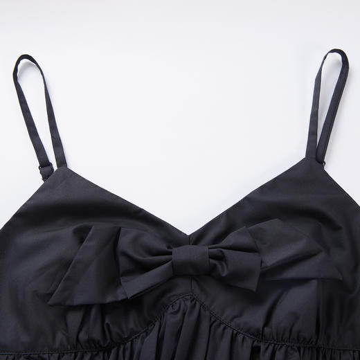 谜底吊带连衣裙长裙女2023秋季新款气质修身显瘦大摆裙233ML5037 商品图3