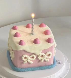 【优品系列】---方形蛋糕【粉色小方砖】