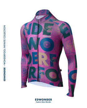 W无限(男)长袖车衣-莓果紫Jersey