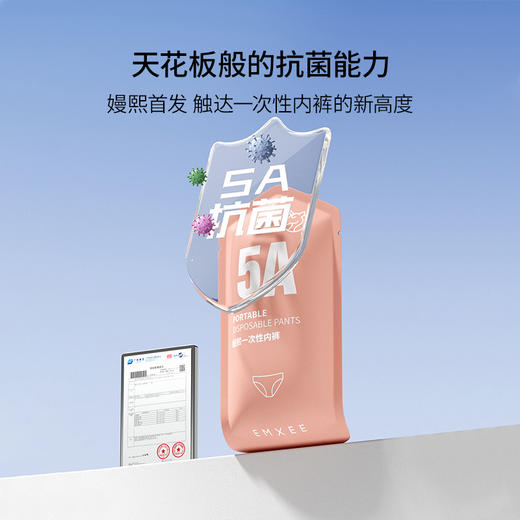 【一次性用品】嫚熙E5一次性内裤5A抗菌级女士纯棉日抛产前产后月子出差旅游32条 商品图3