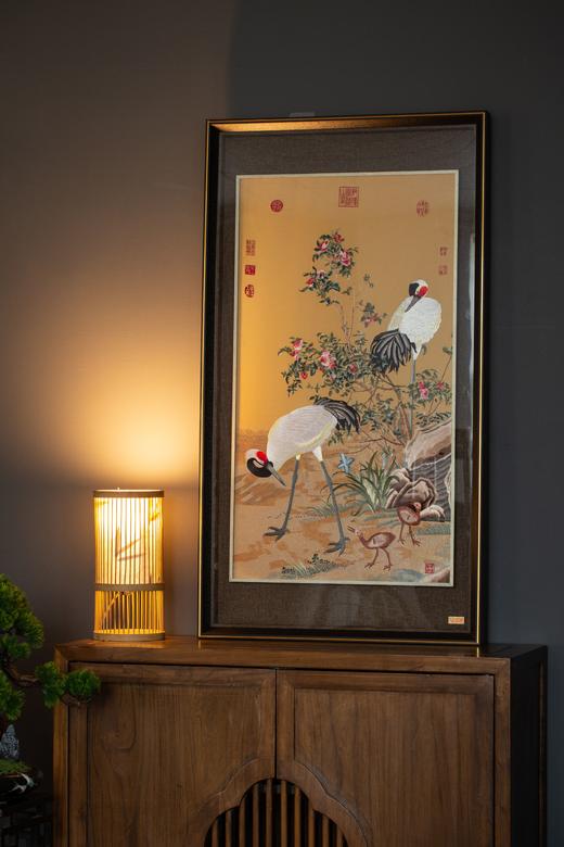 苏绣《花荫双鹤图》 商品图1