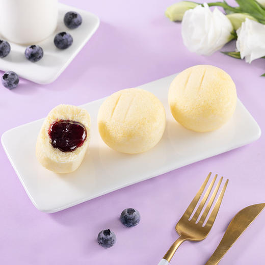 【自营】港荣蓝莓蒸蛋糕480g 商品图3