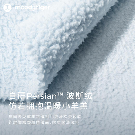 moodytiger23冬新儿童羊羔绒连帽冬季舒适户外休闲保暖外套M34510404 商品图1