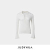 JUDYHUA 极简Polo针织上衣 商品缩略图3