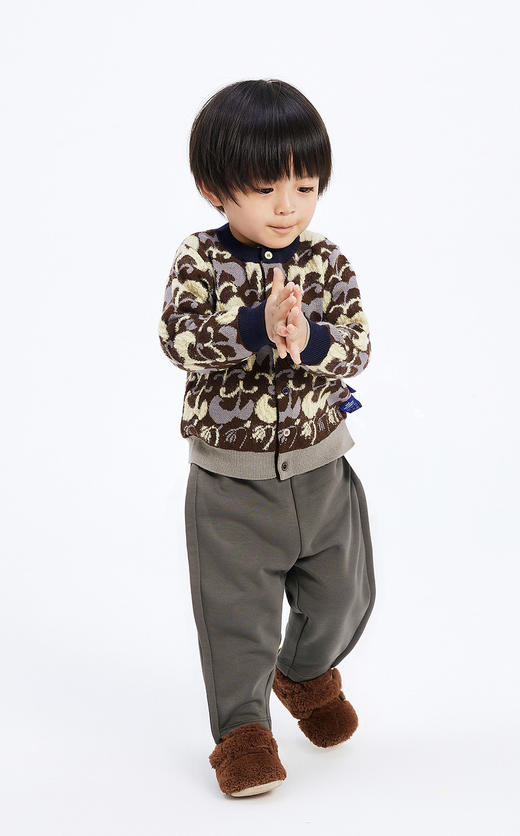 jnby  23年冬款  短款开襟毛衫 YNA310060 商品图3