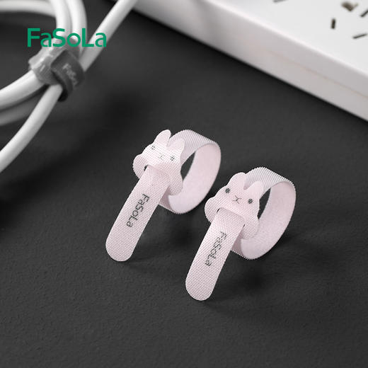 FaSoLa据线收纳扣充电线固定理线器束线带绑线整理电脑集绕线器魔术贴 商品图9
