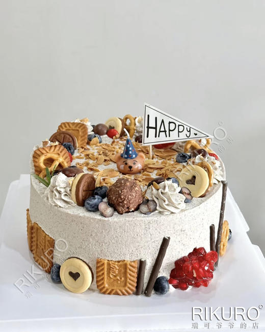 多重口感🔥 | 海盐奥利奥杏仁脆鲜果蛋糕 商品图1