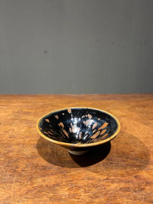 褐斑黑釉斗笠碗，顺丰包邮 商品图1